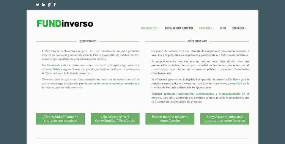 Fundinverso | Desarrollo Web | donosTIK