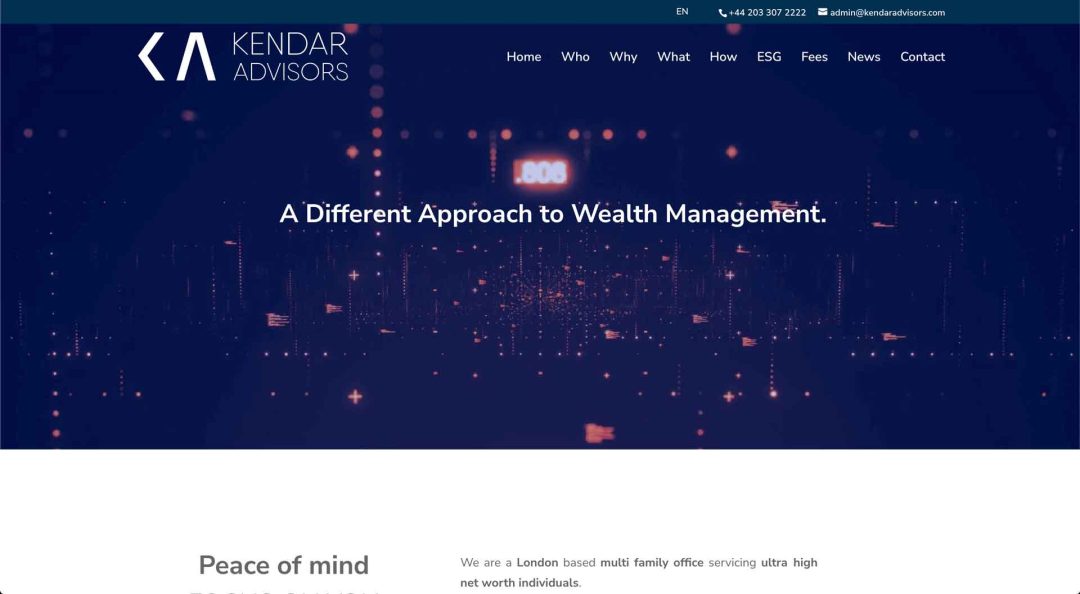 Kendar Advisors | Desarrollo Web | donosTIK
